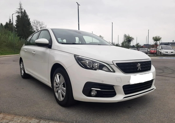 Peugeot 308 cena 51600 przebieg: 112000, rok produkcji 2019 z Kisielice małe 562